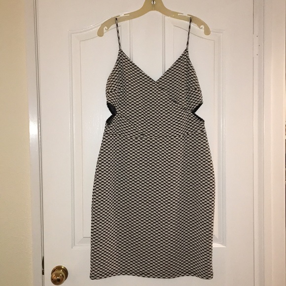 H&M black and white cutout, Midi dress. NWT - Picture 1 of 4